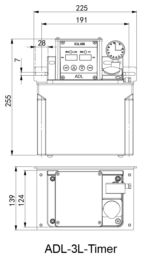 ADL-3L-timer安装尺寸